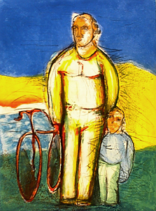 Chia Sandro igure in bicicletta 